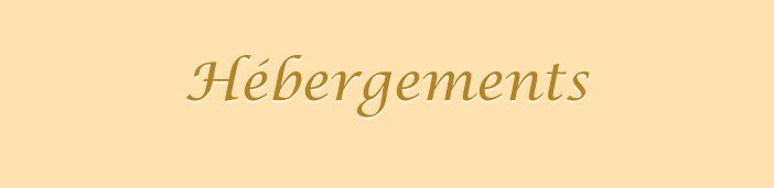 

Hébergements